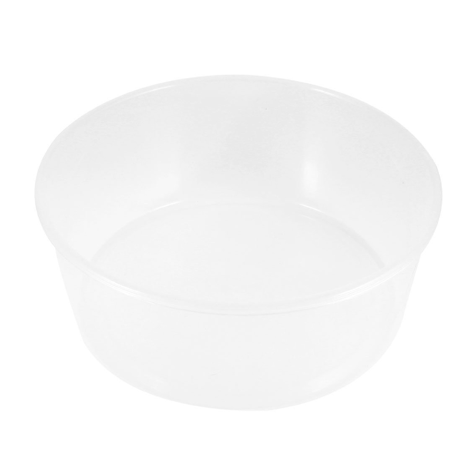 clear plastic basin